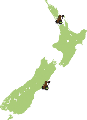 New Zealand map